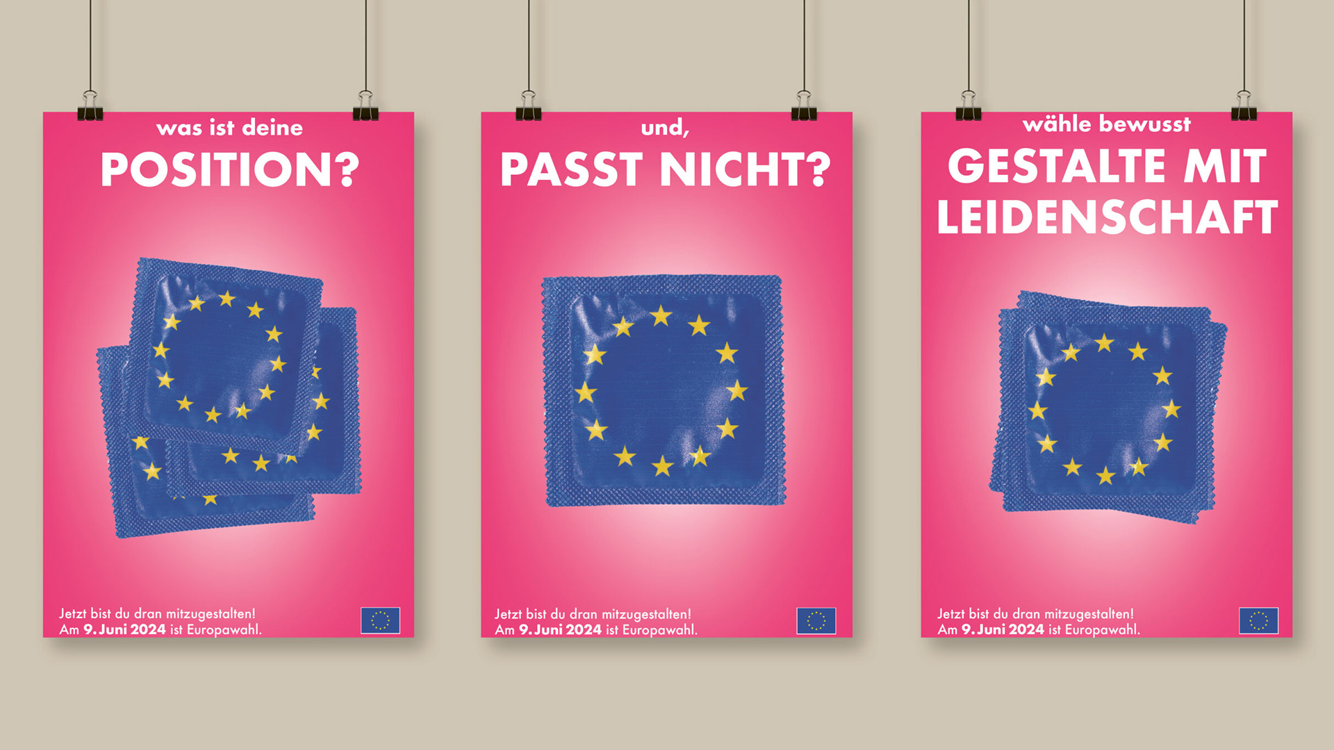 Plakatentwürfe Wintersemester 2023/24 Europawahl