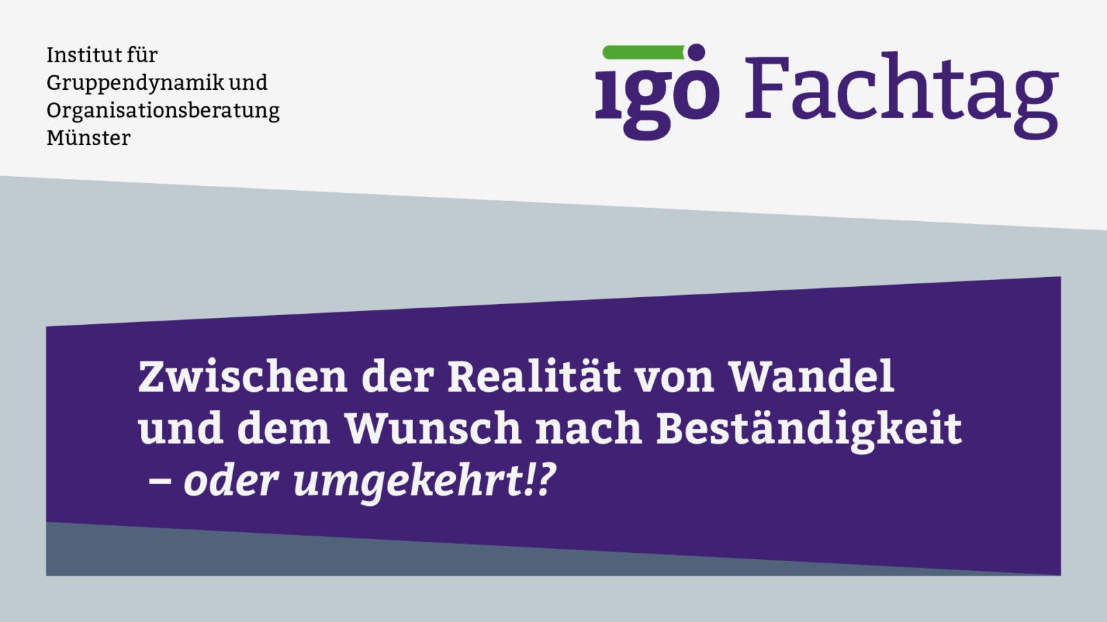 Impulse vom 1. igo-Fachtag