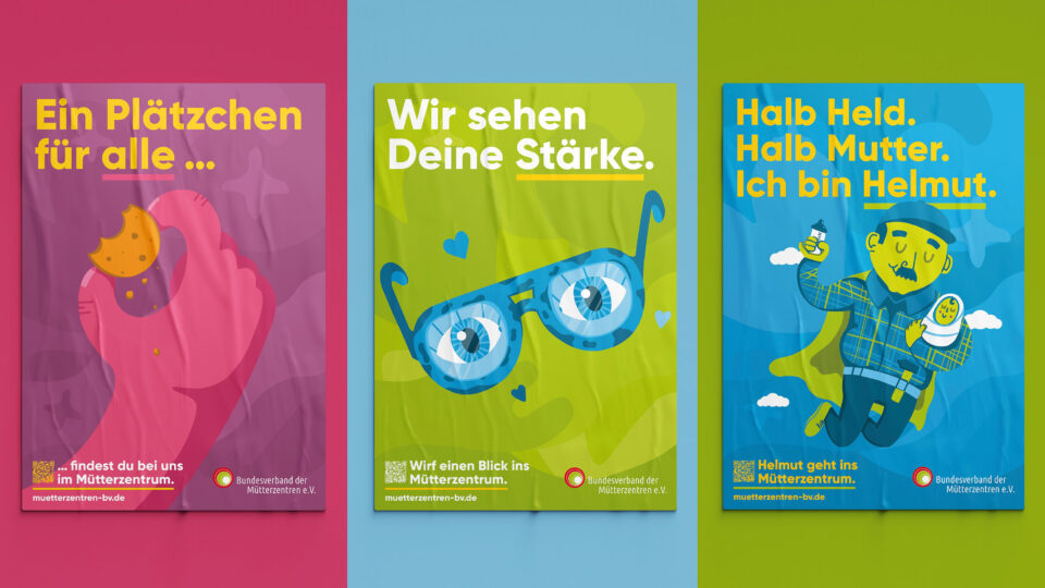 Plakate für den Bundesverband der Mütterzentren