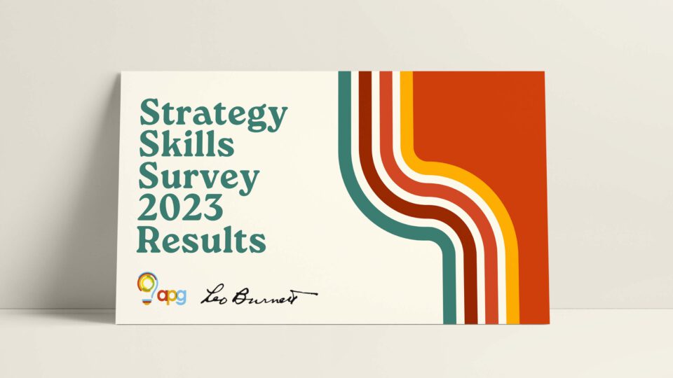 Welche Fähigkeiten braucht man für Strategie? APG Strategy Skills Survey 2023